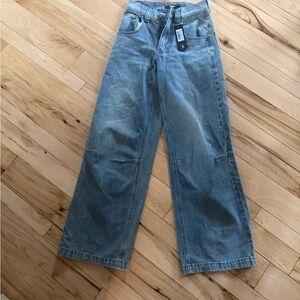 Jaded London Blue Wide Leg Jeans Size 24W NEW WITH TAGS